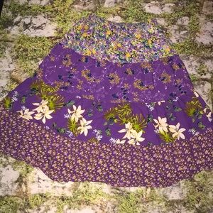 Floral purple skirt